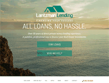 Tablet Screenshot of lantzmanlending.com